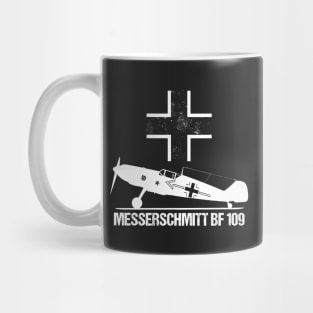 Messerschmitt BF109 Warbird T-Shirt ME109 German WW2 Military Aircraft Mug